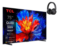 Telewizor 75" TCL 75P81K 75" QLED 144 Hz 4K Google TV + Life Q30 (Upgraded)